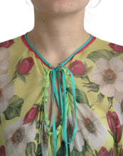 Load image into Gallery viewer, Dolce &amp; Gabbana Multicolor Floral Silk Kaftan Maxi Dress
