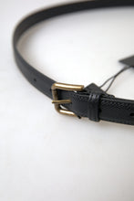 Load image into Gallery viewer, Dolce &amp; Gabbana Elegant Black Italian Leather Belt
