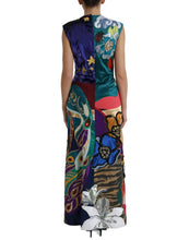 Load image into Gallery viewer, Dolce &amp; Gabbana Multicolor Patchwork Sheath Long Gown Dress
