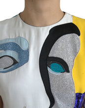 Load image into Gallery viewer, Dolce &amp; Gabbana Multicolor Patchwork Sheath Long Gown Dress
