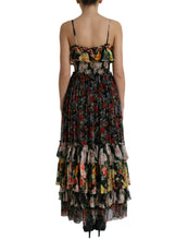Load image into Gallery viewer, Dolce &amp; Gabbana Multicolor Floral Chiffon Tiered Maxi Dress
