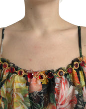 Load image into Gallery viewer, Dolce &amp; Gabbana Multicolor Floral Chiffon Tiered Maxi Dress
