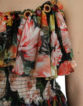 Load image into Gallery viewer, Dolce &amp; Gabbana Multicolor Floral Chiffon Tiered Maxi Dress

