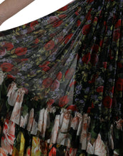 Load image into Gallery viewer, Dolce &amp; Gabbana Multicolor Floral Chiffon Tiered Maxi Dress
