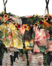 Load image into Gallery viewer, Dolce &amp; Gabbana Multicolor Floral Chiffon Tiered Maxi Dress
