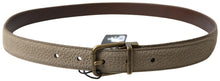 Load image into Gallery viewer, Dolce &amp; Gabbana Elegant Beige Leather Belt with Metal Buckle
