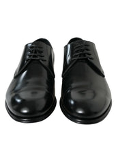 Load image into Gallery viewer, Dolce &amp; Gabbana Black Leather Lace Up Men Dress Derby Shoes
