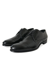 Load image into Gallery viewer, Dolce &amp; Gabbana Black Leather Lace Up Men Dress Derby Shoes
