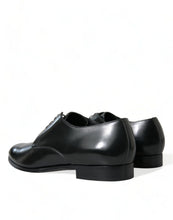 Load image into Gallery viewer, Dolce &amp; Gabbana Black Leather Lace Up Men Dress Derby Shoes
