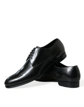 Load image into Gallery viewer, Dolce &amp; Gabbana Black Leather Lace Up Men Dress Derby Shoes
