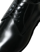 Load image into Gallery viewer, Dolce &amp; Gabbana Black Leather Lace Up Men Dress Derby Shoes
