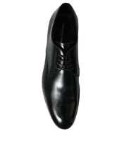 Load image into Gallery viewer, Dolce &amp; Gabbana Black Leather Lace Up Men Dress Derby Shoes
