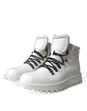 Load image into Gallery viewer, Dolce &amp; Gabbana White Vulcano Trekking Ankle Boots Shoes
