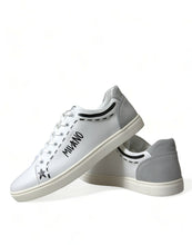 Load image into Gallery viewer, Dolce &amp; Gabbana White Gray Leather LOVE Milano Sneakers Shoes
