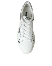 Load image into Gallery viewer, Dolce &amp; Gabbana White Gray Leather LOVE Milano Sneakers Shoes
