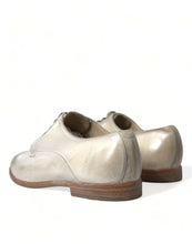Load image into Gallery viewer, Dolce &amp; Gabbana White Distressed Leather Derby Dress Shoes
