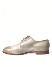 Load image into Gallery viewer, Dolce &amp; Gabbana White Distressed Leather Derby Dress Shoes
