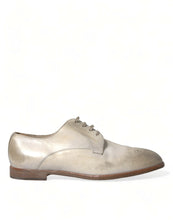 Load image into Gallery viewer, Dolce &amp; Gabbana White Distressed Leather Derby Dress Shoes
