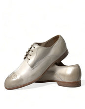 Load image into Gallery viewer, Dolce &amp; Gabbana White Distressed Leather Derby Dress Shoes
