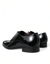 Load image into Gallery viewer, Dolce &amp; Gabbana Black Calfskin Leather Derby Dress Shoes
