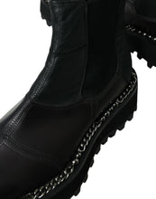 Load image into Gallery viewer, Dolce &amp; Gabbana Black Leather Slip On Stretch Chelsea Boots Shoes
