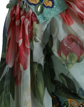 Load image into Gallery viewer, Dolce &amp; Gabbana Blue Floral Print Tiered Long Maxi Dress
