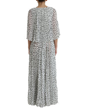 Load image into Gallery viewer, Dolce &amp; Gabbana White Polka Dot A-line Pleated Maxi Dress
