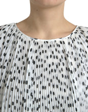 Load image into Gallery viewer, Dolce &amp; Gabbana White Polka Dot A-line Pleated Maxi Dress
