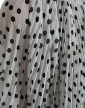 Load image into Gallery viewer, Dolce &amp; Gabbana White Polka Dot A-line Pleated Maxi Dress
