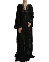 Load image into Gallery viewer, Dolce &amp; Gabbana Black Lace Crystal Embellished Shift Dress
