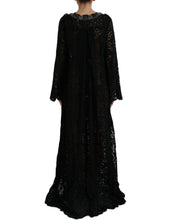 Load image into Gallery viewer, Dolce &amp; Gabbana Black Lace Crystal Embellished Shift Dress
