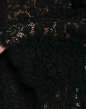 Load image into Gallery viewer, Dolce &amp; Gabbana Black Lace Crystal Embellished Shift Dress

