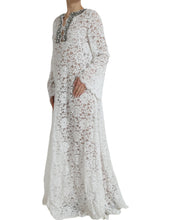 Load image into Gallery viewer, Dolce &amp; Gabbana White Lace Crystal Embellished Shift Dress
