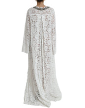 Load image into Gallery viewer, Dolce &amp; Gabbana White Lace Crystal Embellished Shift Dress
