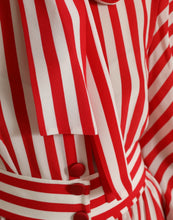 Load image into Gallery viewer, Dolce &amp; Gabbana White Red Silk A-Line Shift Gown Maxi Dress
