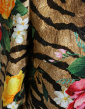 Load image into Gallery viewer, Dolce &amp; Gabbana Multicolor Tiger Floral Print Shift Mini Dress
