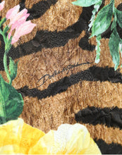Load image into Gallery viewer, Dolce &amp; Gabbana Multicolor Tiger Floral Print Shift Mini Dress
