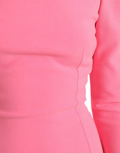 Load image into Gallery viewer, Dolce &amp; Gabbana Rose Pink Long Sleeves Bodycon Midi Dress
