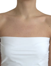 Load image into Gallery viewer, Dolce &amp; Gabbana White Nylon Strapless Bodycon Jumpsuit Dress
