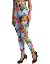 Load image into Gallery viewer, Dolce &amp; Gabbana Multicolor Floral High Waist Leggings Pants
