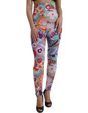 Load image into Gallery viewer, Dolce &amp; Gabbana Multicolor Floral High Waist Leggings Pants
