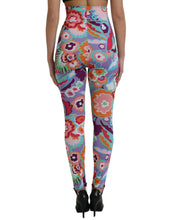 Load image into Gallery viewer, Dolce &amp; Gabbana Multicolor Floral High Waist Leggings Pants
