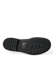 Load image into Gallery viewer, Dolce &amp; Gabbana Black Stable Fur Derby SAN PIETRO Dress Shoes
