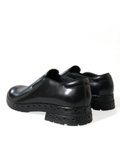 Load image into Gallery viewer, Dolce &amp; Gabbana Black Leather Studded Loafers Dress Shoes
