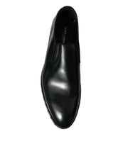 Load image into Gallery viewer, Dolce &amp; Gabbana Black Leather Studded Loafers Dress Shoes
