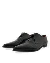 Load image into Gallery viewer, Dolce &amp; Gabbana Black Leather Lace Up Formal Derby Dress Shoes
