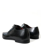 Load image into Gallery viewer, Dolce &amp; Gabbana Black Leather Lace Up Formal Derby Dress Shoes
