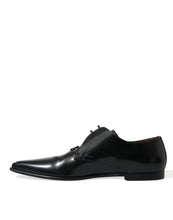 Load image into Gallery viewer, Dolce &amp; Gabbana Black Leather Lace Up Formal Derby Dress Shoes
