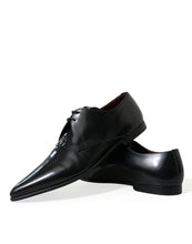 Load image into Gallery viewer, Dolce &amp; Gabbana Black Leather Lace Up Formal Derby Dress Shoes
