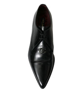 Load image into Gallery viewer, Dolce &amp; Gabbana Black Leather Lace Up Formal Derby Dress Shoes
